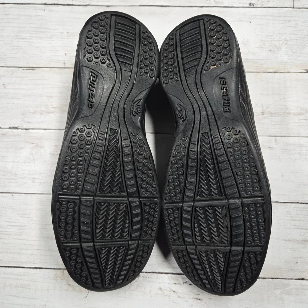 Chung Shi SDH 0902 Walking Shoes Mens 10 Black Leather Non Original Insoles